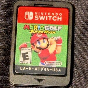 Mario Golf Super Rush Nintendo Switch Game Cartridge Rated E For Everyone Used.
